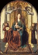 The Virgin and Child Enthroned,with four Angels Quentin Massys